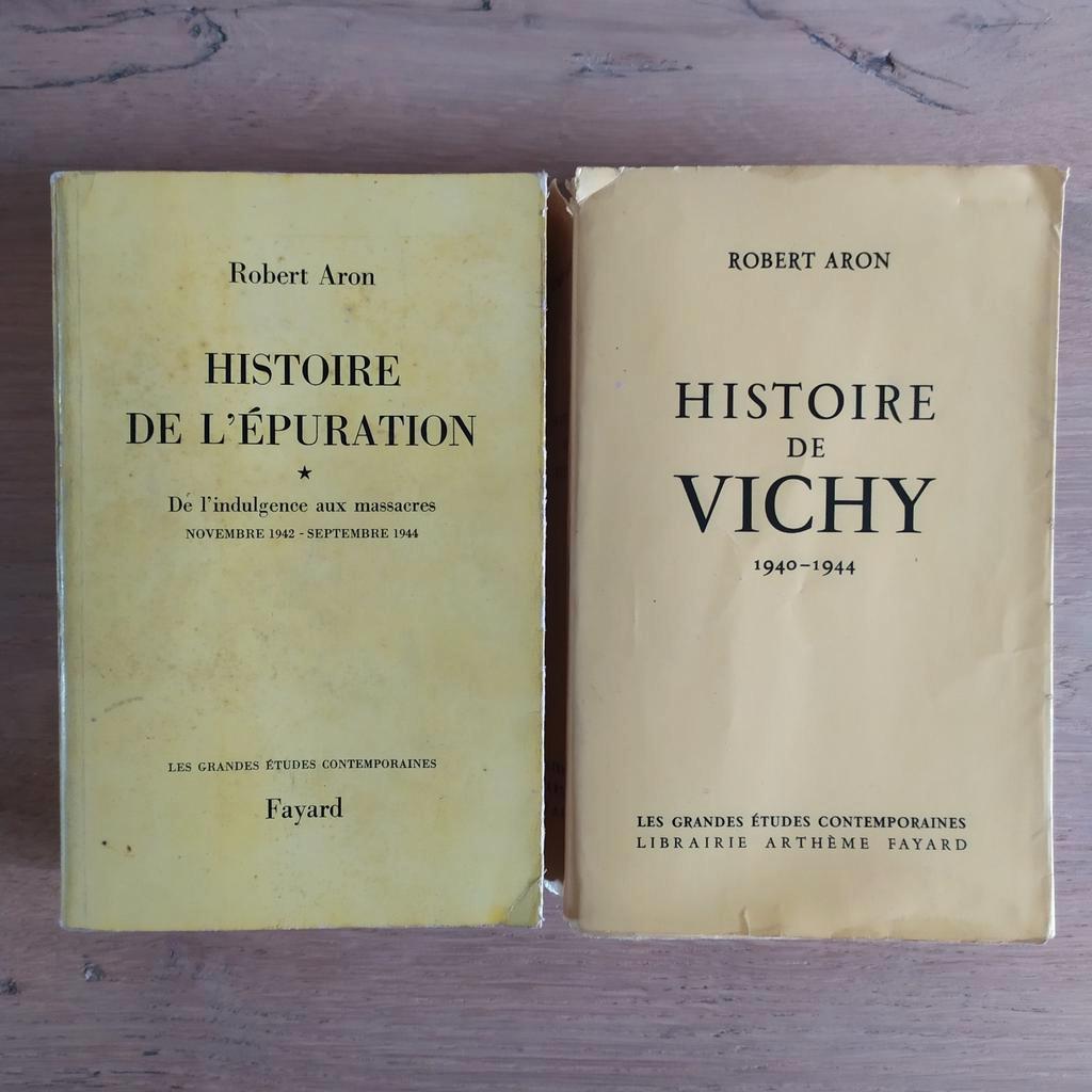 Robert Aron Histoire de Vichy + Histoire de l'épuration, Enlèvement ou Envoi, Utilisé, Europe, 20e siècle ou après