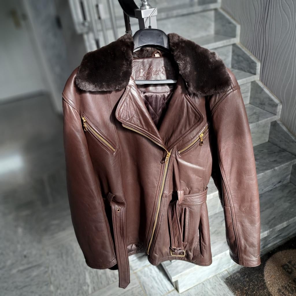 Lederen vest, Kleding | Dames, Jassen | Winter, Ophalen, Maat 38/40 (M)