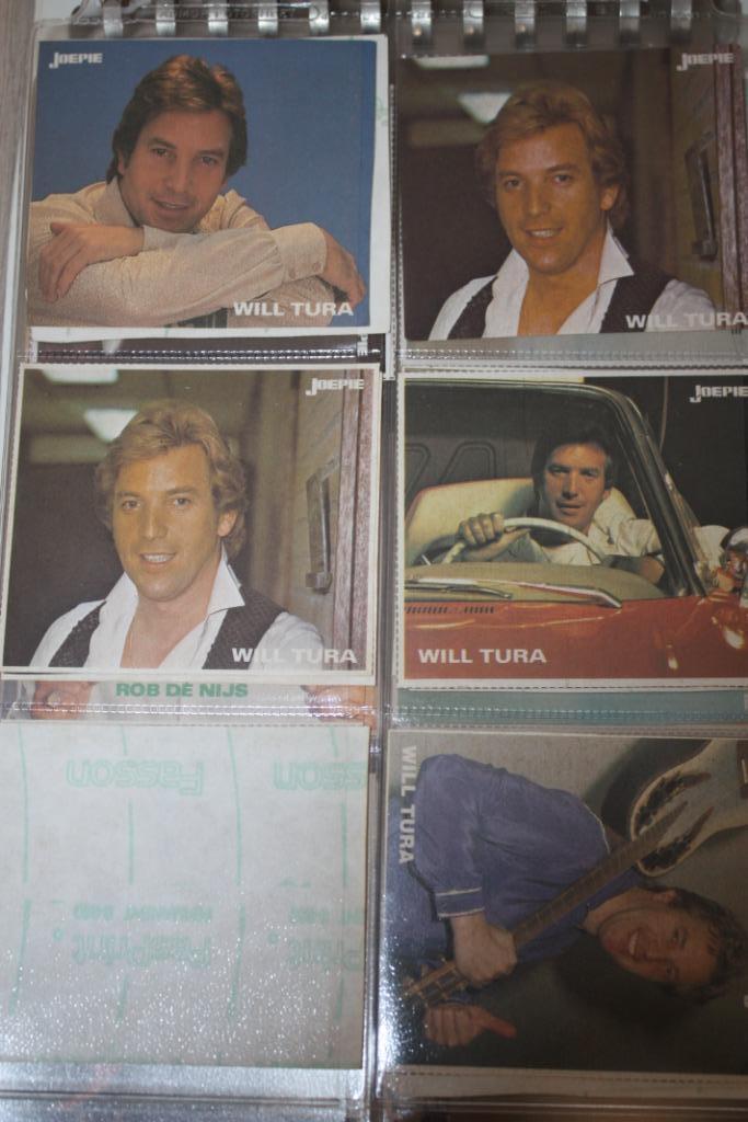 Oude Joepie stickers Will Tura , 4 verschillende + 2 dubbel, Ophalen of Verzenden, Gebruikt, Film, Tv of Omroep