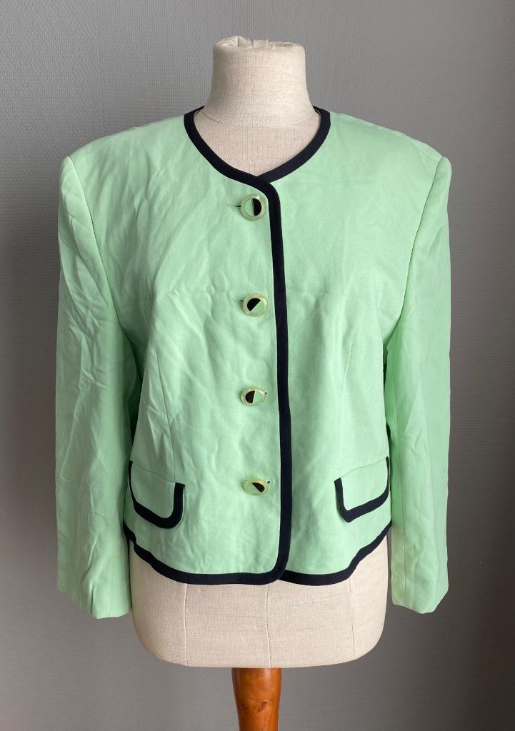 Lichtgroene blazer Basler maat 42, Taille 42/44 (L), Basler, Comme neuf, Vert