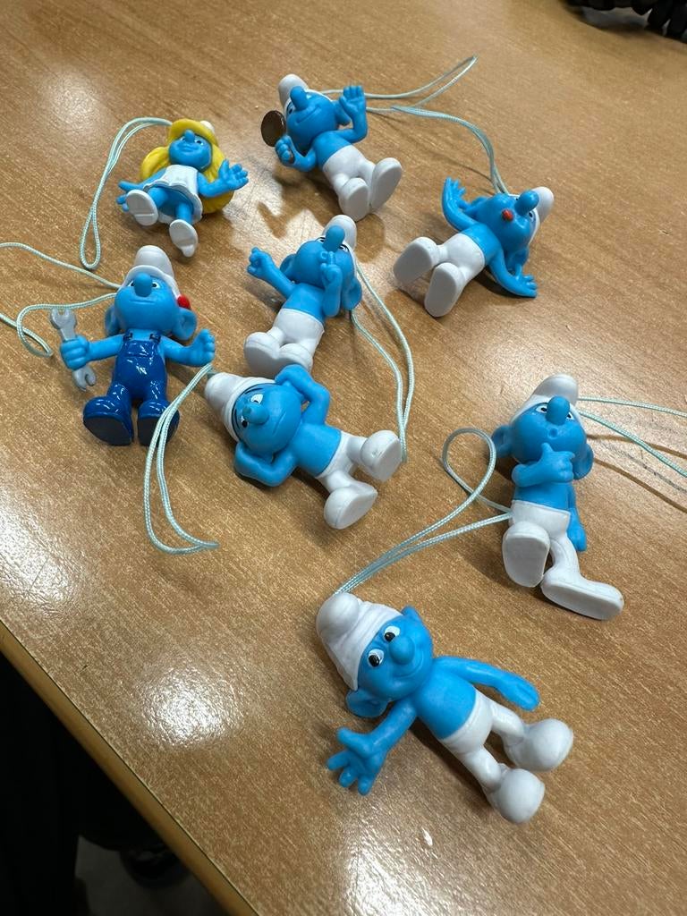 8 figurines Schtroumpfs, Enlèvement ou Envoi, Comme neuf