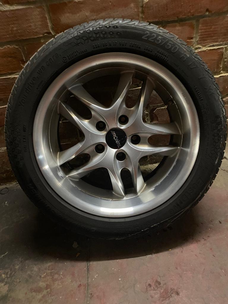 Velgen bmw 5/120/17 style bmw 225/50 r17, Auto-onderdelen, Banden en Velgen, Banden en Velgen, Zomerbanden, 17 inch, 225 mm, Personenwagen
