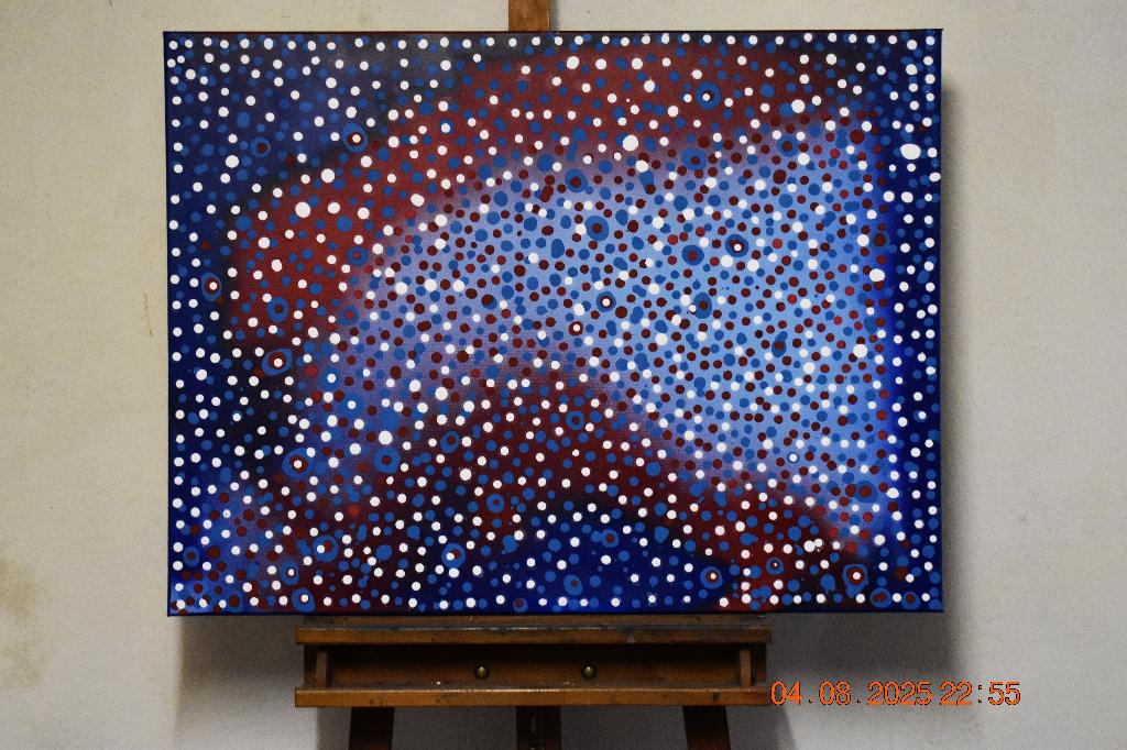 Abstracte schilderkunst serie nr. (90), door joky kamo, Antiek en Kunst, Ophalen, Olieverf, Abstract