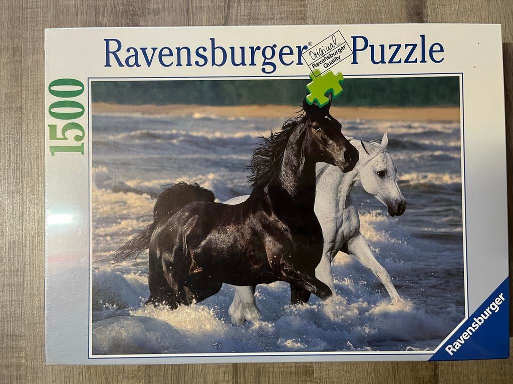 Ravensburger Puzzel paarden 1500 stukjes, Enlèvement, 500 à 1500 pièces, Neuf, Puzzle