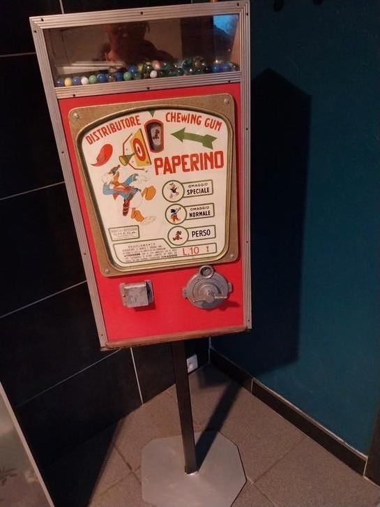 Distributeur chewing-gum, Ophalen, Gebruikt