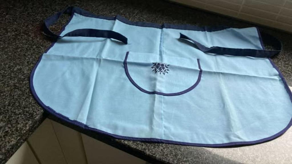 Serveuse taille schort, Enlèvement, Comme neuf, Bleu, Tablier