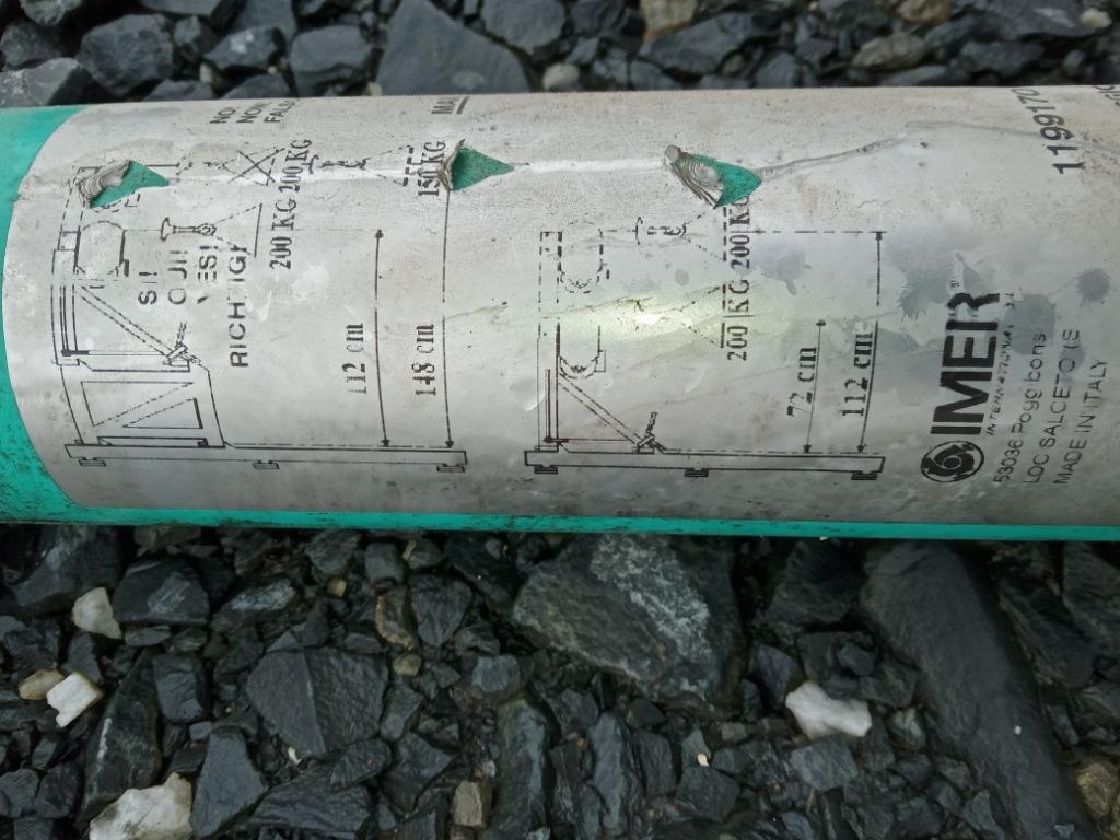 FIXATION POUR ÉCHAFAUDAGE 200 KG IMER, Bricolage & Construction, Enlèvement, Utilisé, Échafaudage fixe ou roulant