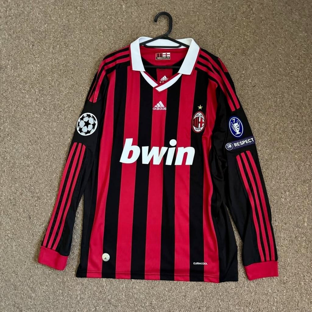 AC Milan Ronaldinho Voetbalshirt Champions League 2010, Ophalen of Verzenden, Zo goed als nieuw