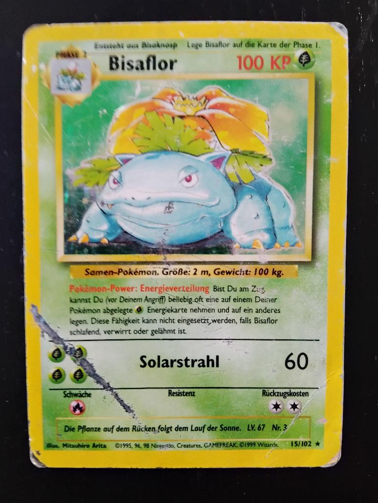 Bisaflor (Florizarre) in het Duits (RH Pokémon 1995), Hobby en Vrije tijd, Verzamelkaartspellen | Pokémon, Ophalen of Verzenden