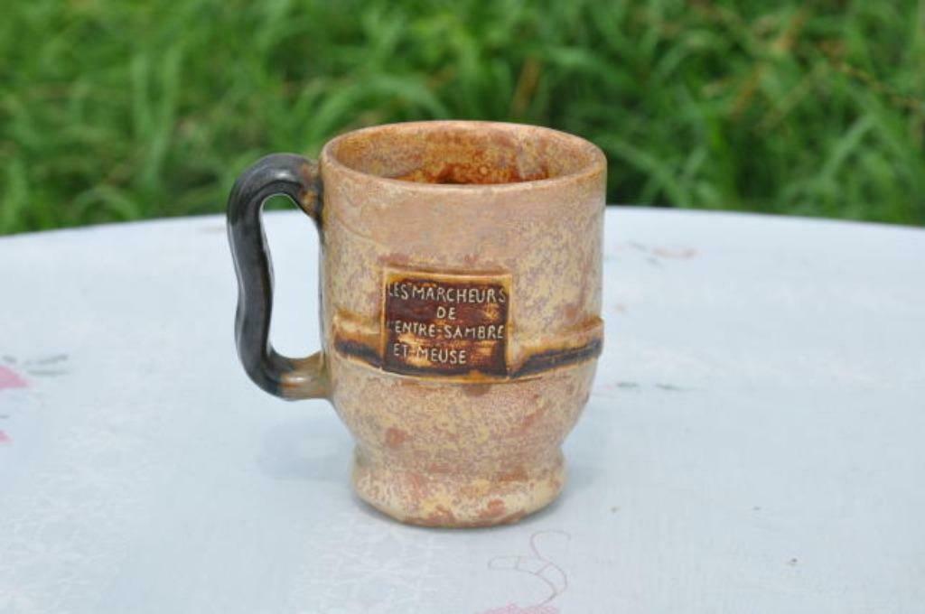 §  chope en gres marcheur sambre et meuse (17), Antiquités & Art, Antiquités | Céramique & Poterie, Enlèvement ou Envoi