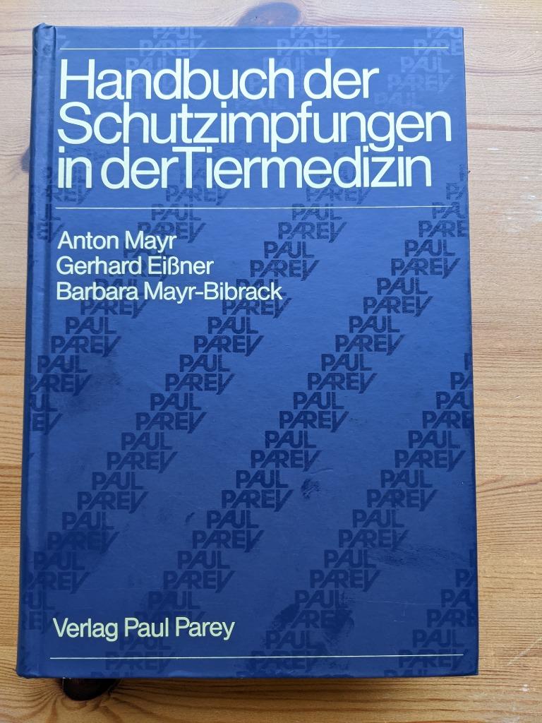 HANDBUCH DER SCHUTZIMPFUNGEN IN DER TIERMEDIZIN, Boeken, Overige Boeken, Zo goed als nieuw, Ophalen of Verzenden