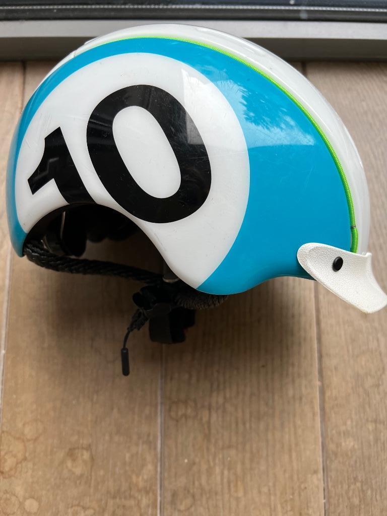 Stoere retro fietshelm, Ophalen of Verzenden, Zo goed als nieuw, S, Jongen of Meisje