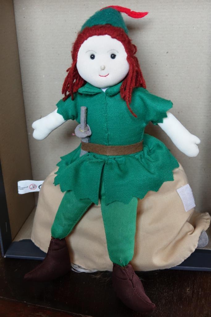 omkeerbare (hand) pop Peter Pan en Kapitein Haak, Kinderen en Baby's, Ophalen of Verzenden, Gebruikt, Overige typen