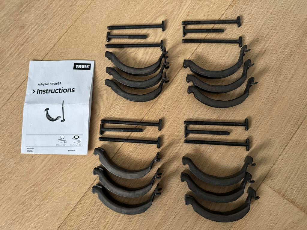 Thule Adapter Kit 8895 (4 kits disponibles), Autos : Divers, Porte-vélos, Enlèvement ou Envoi, Neuf, Galerie de toit