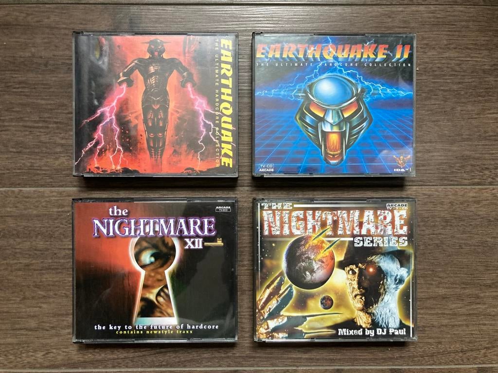 EARTHQUAKE / NIGHTMARE cds, CD & DVD, CD | Dance & House, Utilisé, Enlèvement ou Envoi