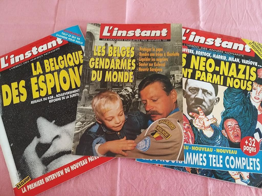 L'instant lot 3 magazines n18 belges gendarmes 92 Belgique, Livres, Enlèvement ou Envoi, 1945 à nos jours, Général, Utilisé