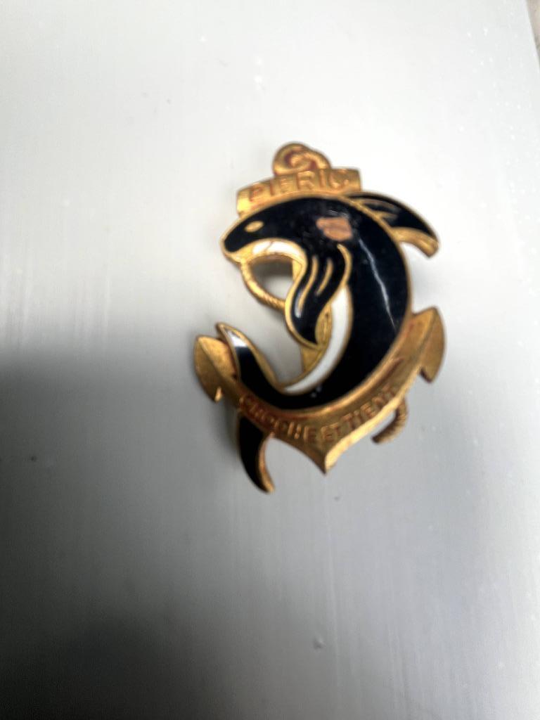 Broche 21e régiment d'infanterie de marine, Enlèvement ou Envoi, Marine, Emblème ou Badge