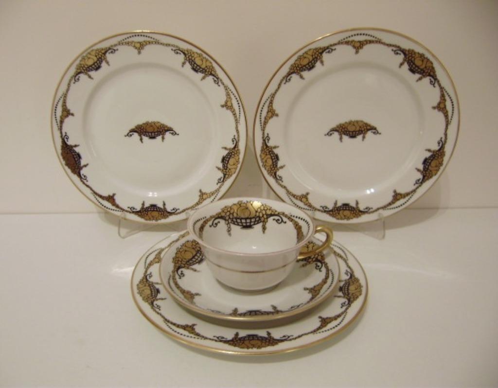 ART DECO : set van 5 stuks :  >>> RAYNAUD & C  LIMOGES <<<, Antiquités & Art, Enlèvement