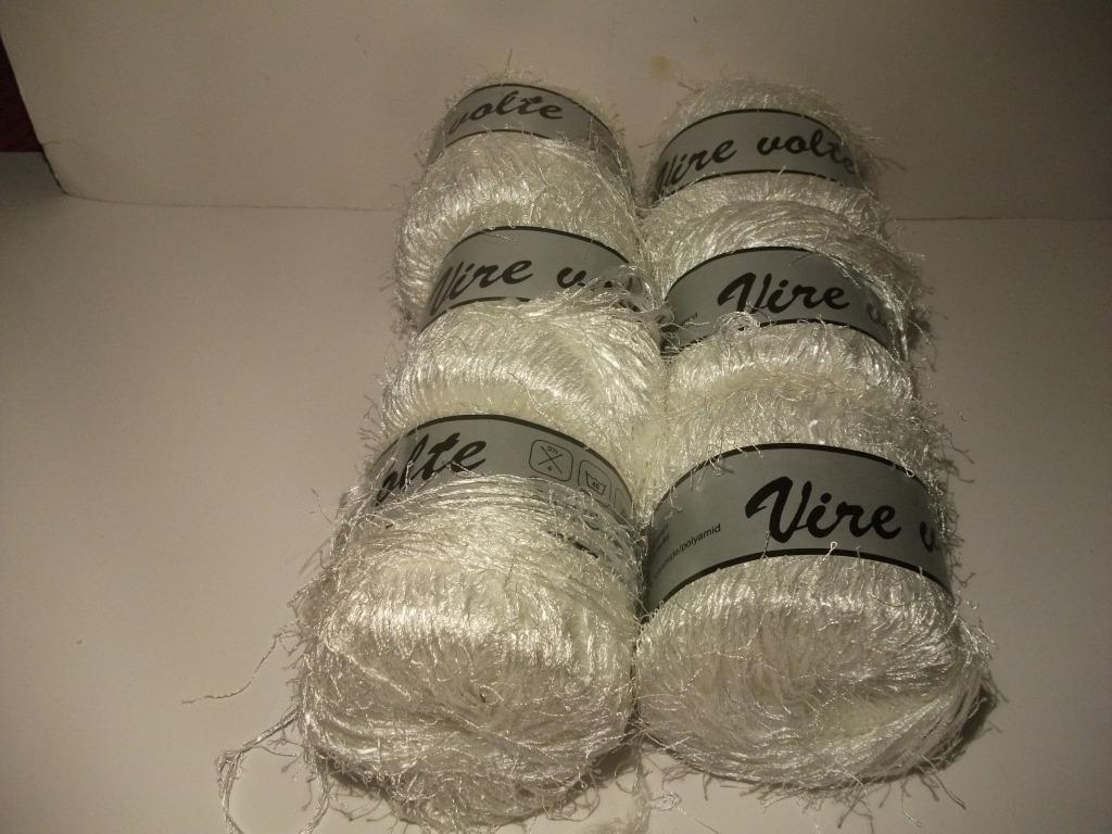 Fil à tricoter Vire Volte Lammy Holland 6 pelotes fil BLANC, Enlèvement ou Envoi, Neuf, Tricot, Laine ou Fils