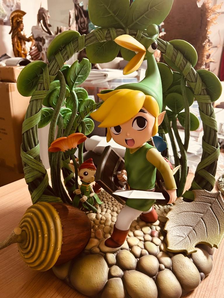 Zelda Minish Cap Link Statue Dream Studio-IN STOCK, Verzamelen, Beelden en Beeldjes, Nieuw, Fantasy, Ophalen of Verzenden