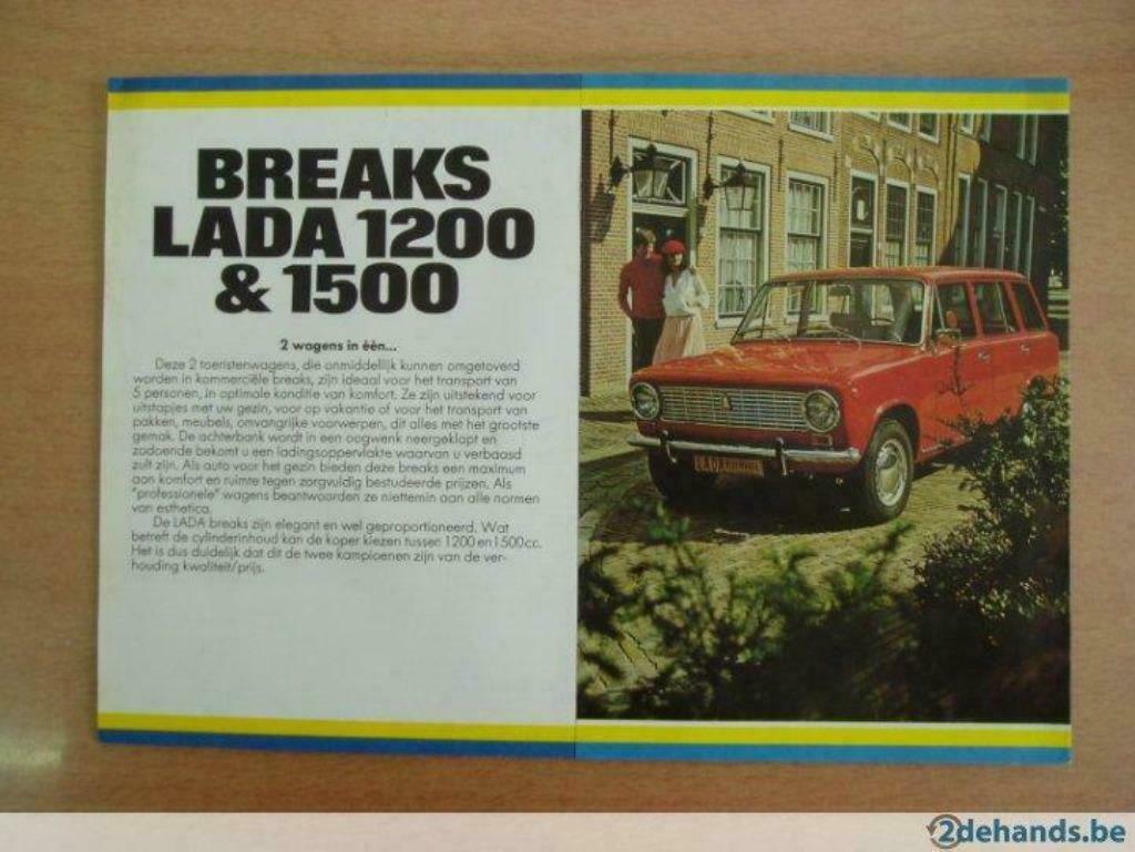 Folder Lada break 1200&1500(1977), Ophalen of Verzenden, Gelezen, Overige merken