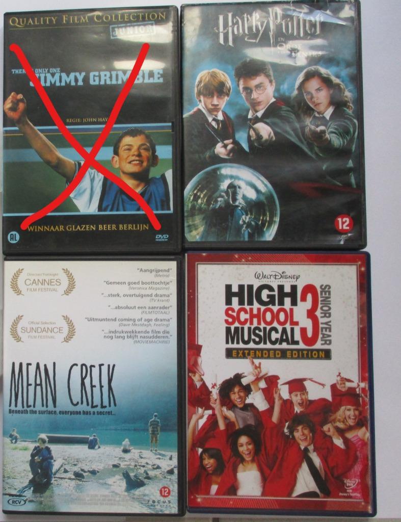 3 DVD Harry Potter,  Mean Creek, High school musical, Cd's en Dvd's, Dvd's | Overige Dvd's, Zo goed als nieuw, Ophalen of Verzenden