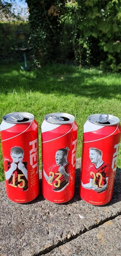 Canettes Red Inside Jupiler - Joueurs de Foot, Ophalen of Verzenden, Gebruikt, Overige typen, Jupiler