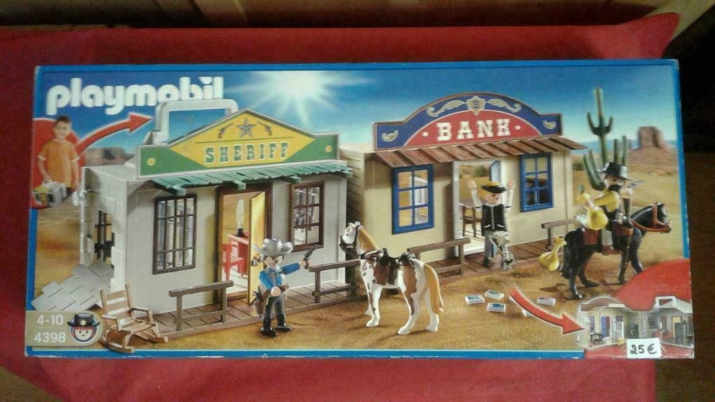 Playmobil cowboys dorp 4398, Ophalen, Gebruikt, Complete set