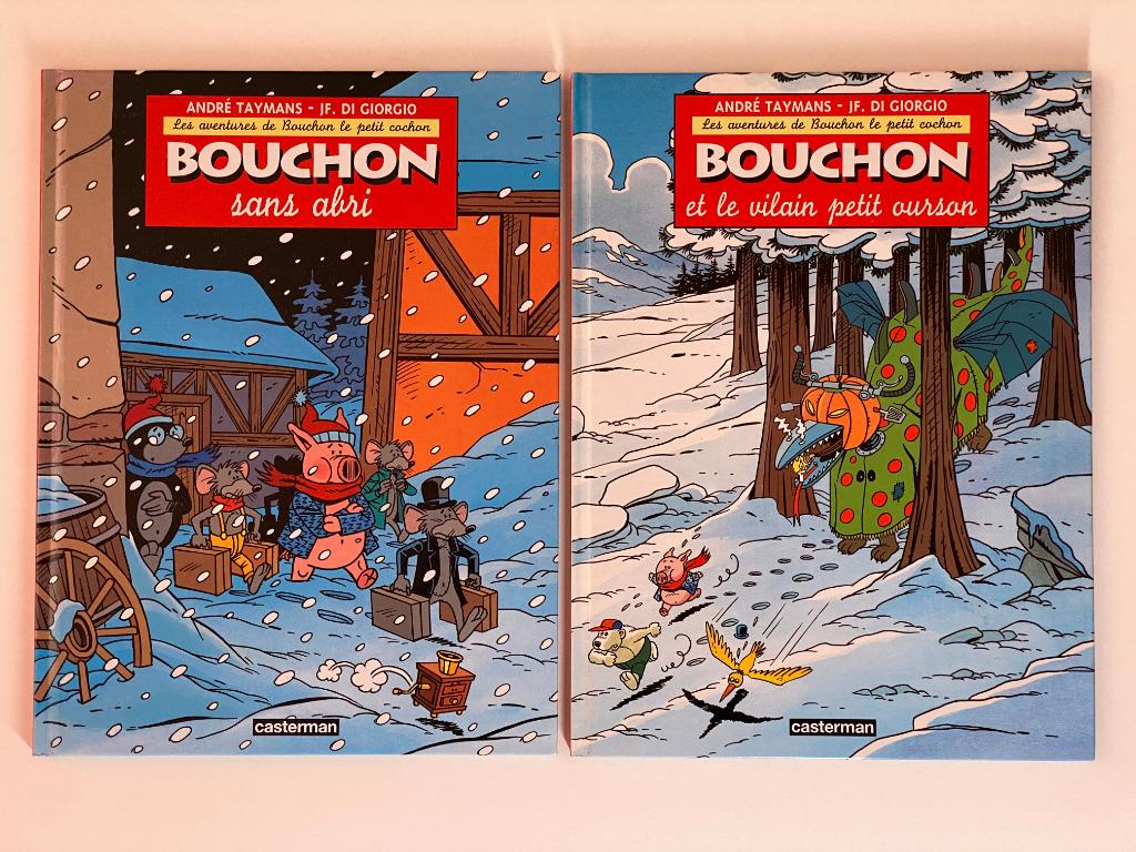 BD Bouchon le petit cochon Tomes 2 et 3, Meerdere stripboeken, Ophalen of Verzenden, Zo goed als nieuw