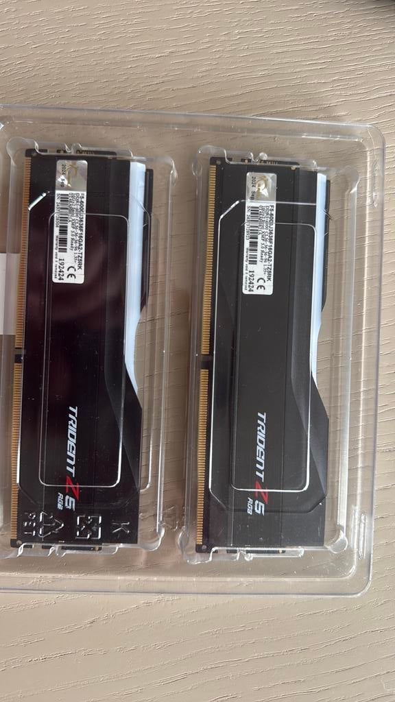 RAM G.Skill trident DDR5-6000 16x2 CL36 Neuve Intel XMP, Comme neuf, Enlèvement, Desktop, DDR5