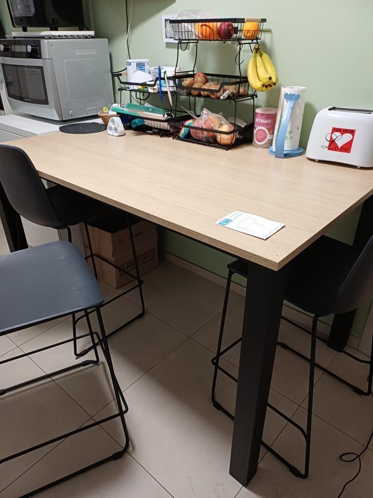Keuken tafel1 m 40 90 cm hoog, Ophalen