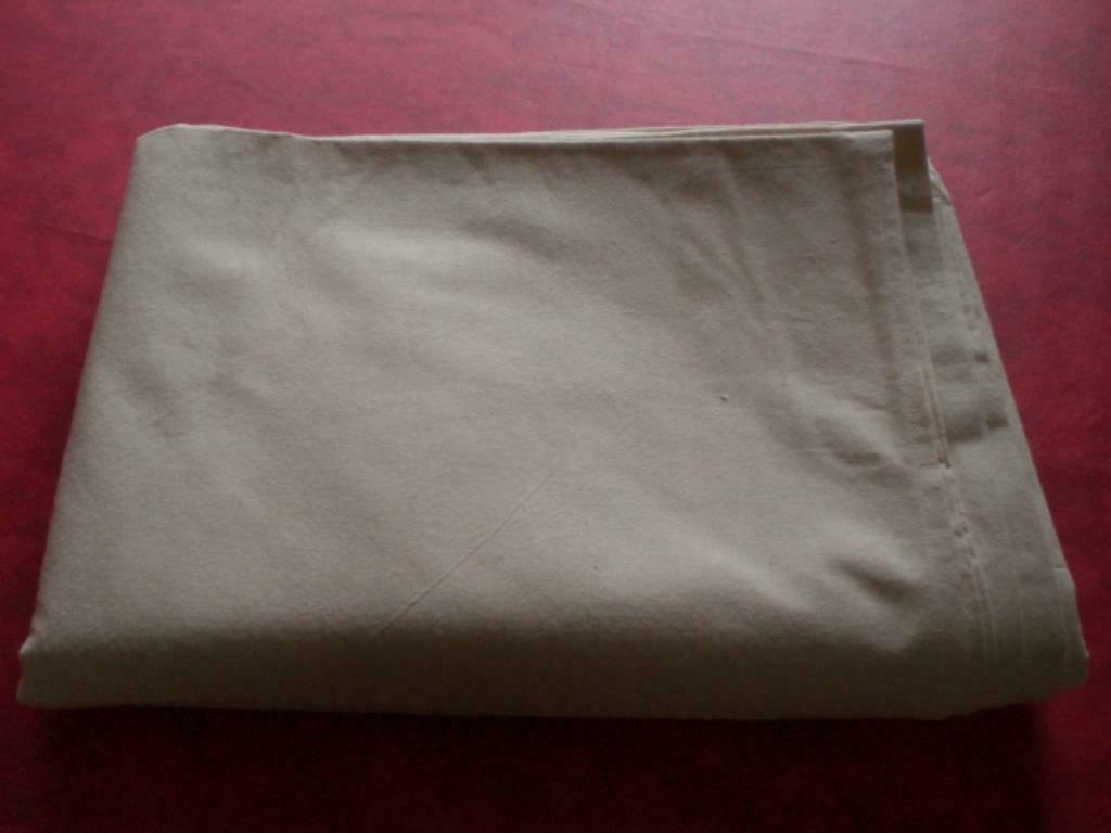 Drap genre toile beige ancien, Enlèvement ou Envoi, Utilisé, Beige