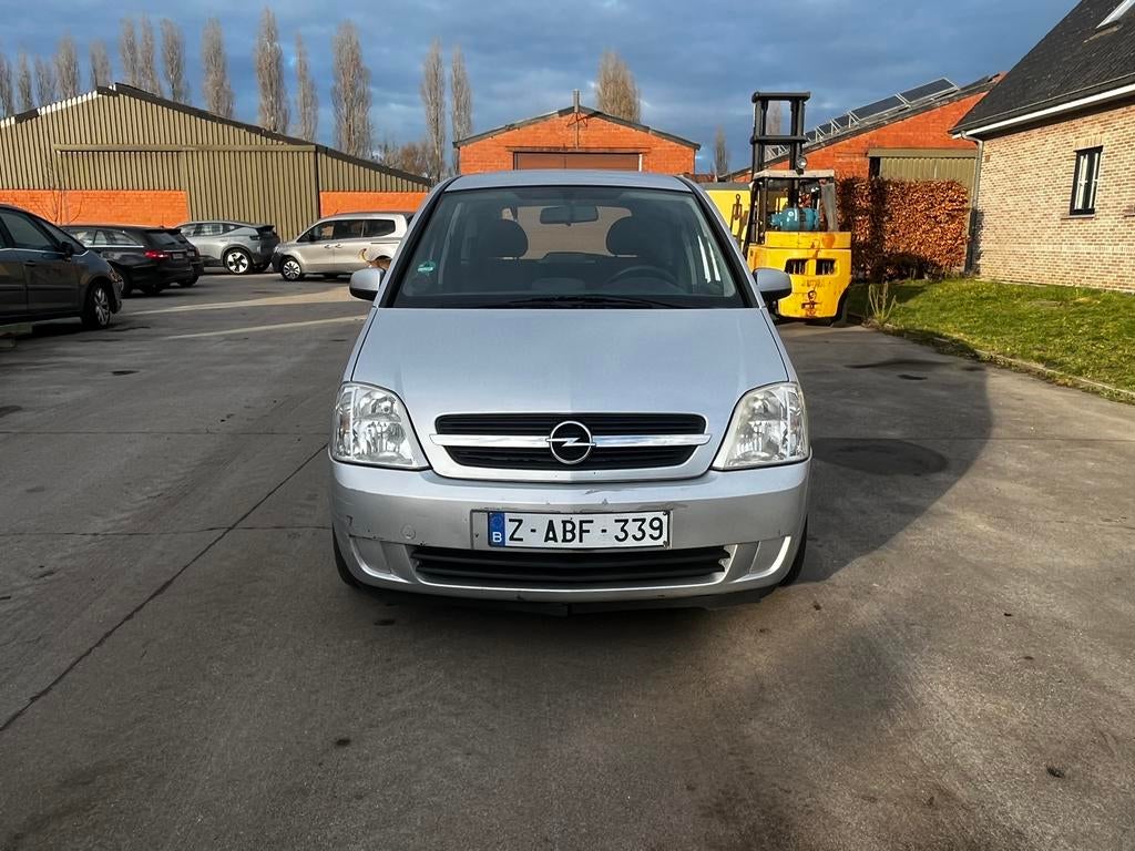 OPEL MERIVA 1.6 BENZINE MET AIRCO VAN 2005, Auto's, Voorwielaandrijving, Zwart, Handgeschakeld, Meriva