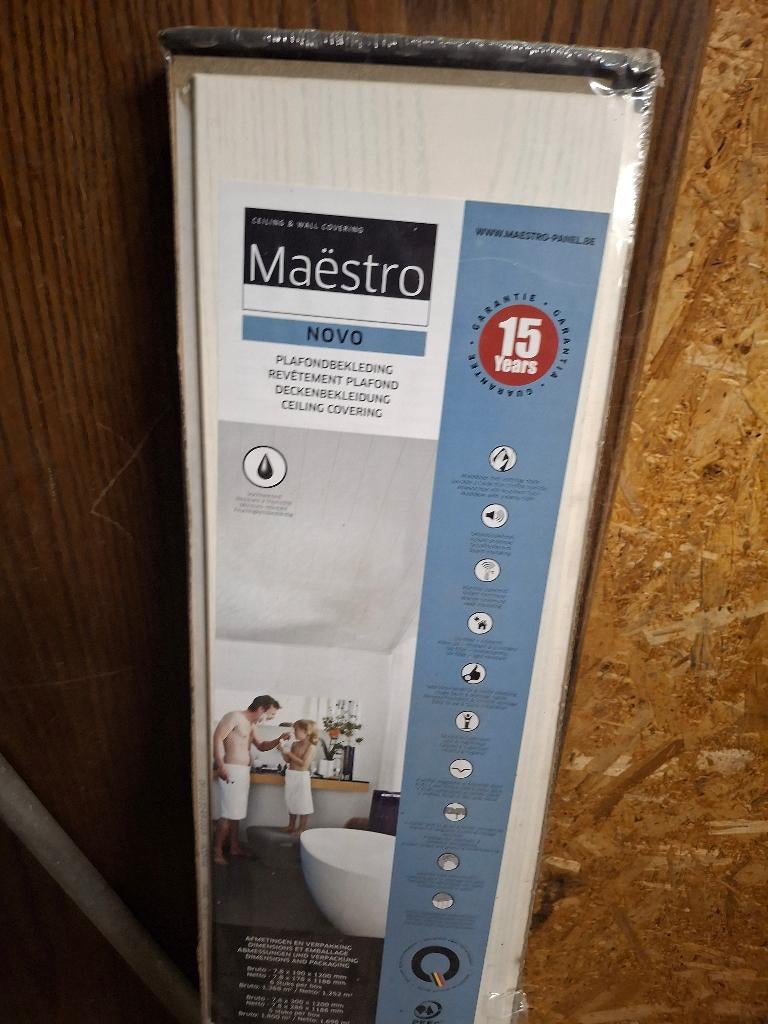 Plafond laminaat, Enlèvement, Neuf, Bois, Aggloméré