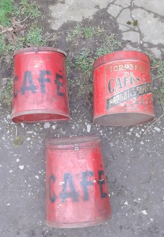 Ancienne boîte café tole deco metier, Enlèvement