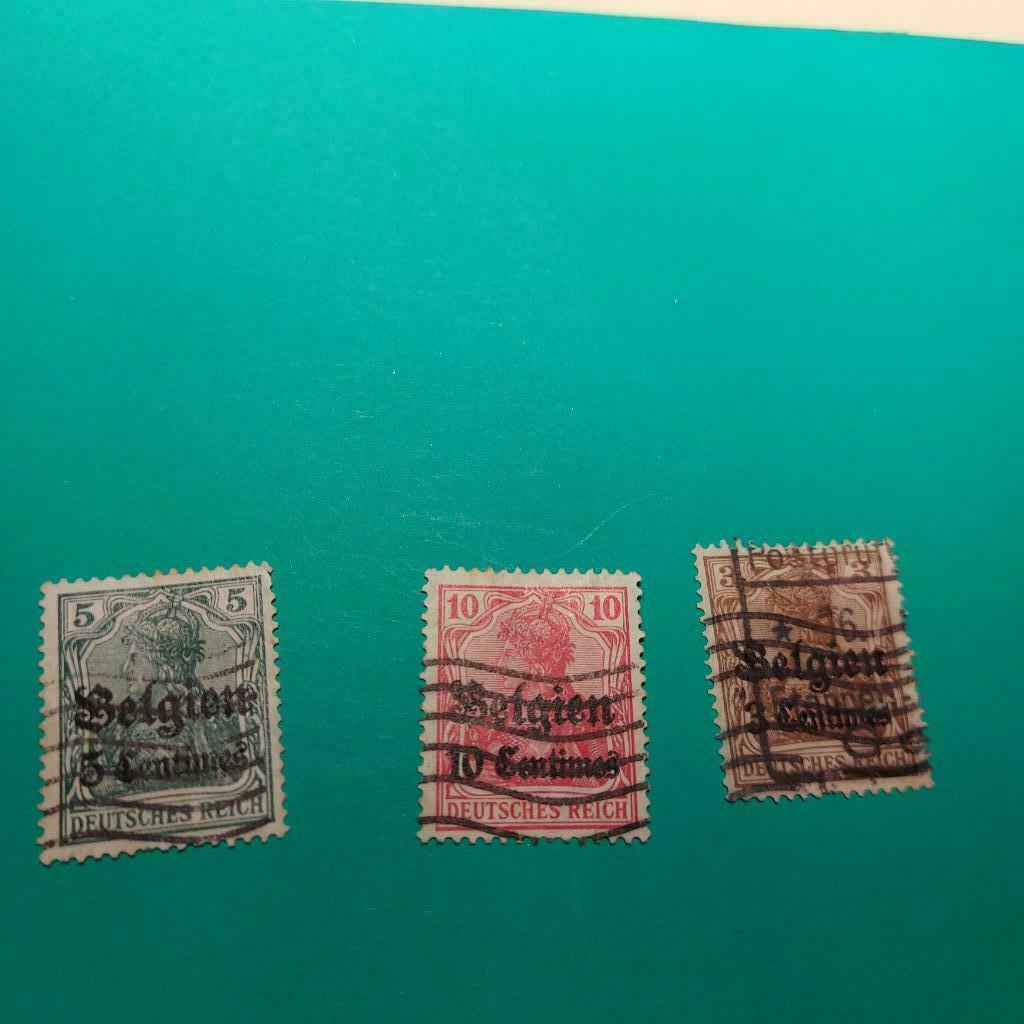 timbres Belgique timbre oblitéré d'occupation de la série OC, Enlèvement ou Envoi, Affranchi, Autre, Oblitéré