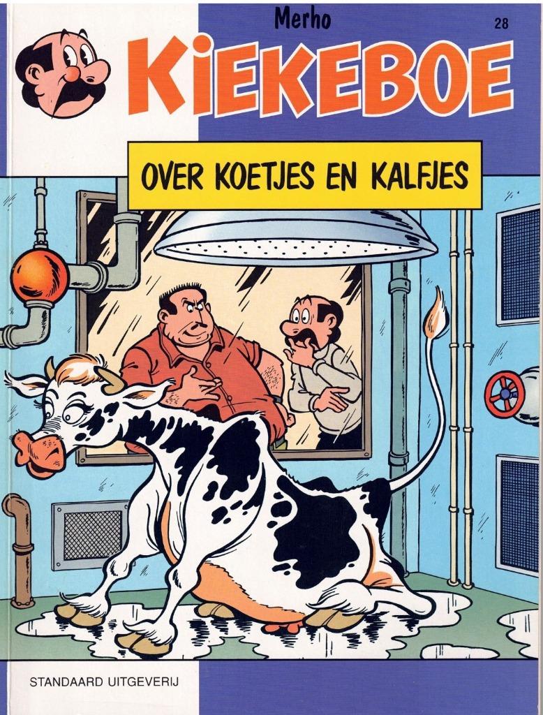 Kiekeboe - Over koetjes en kalfjes, strip nr.28 - als nieuw, Eén stripboek, Ophalen of Verzenden, Zo goed als nieuw, Merho
