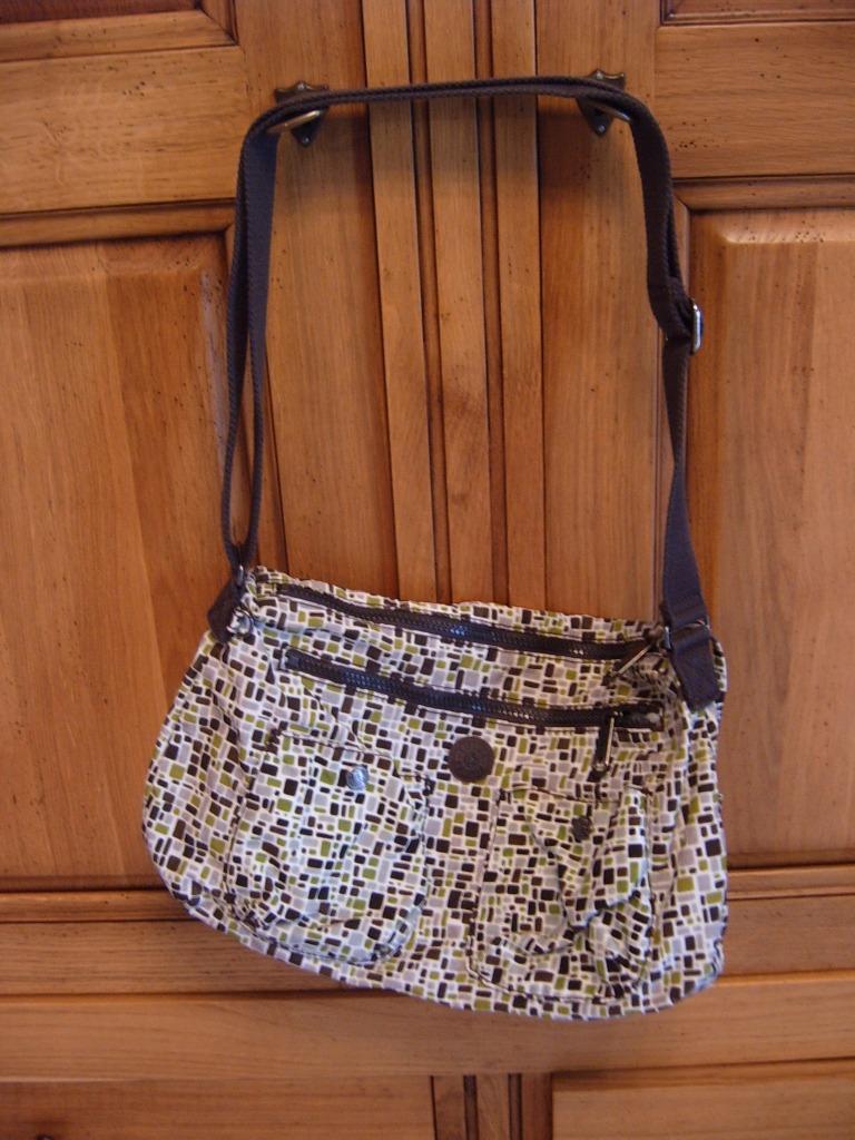 Kipling sac + porte carte / monnaie, Enlèvement ou Envoi, Utilisé, Brun, Kipling