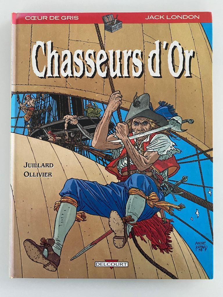 Ollivier, Jean Chasseurs d'or - Cœur de gris - Jack London, Gelezen, Juillard, Eén stripboek, Ophalen of Verzenden