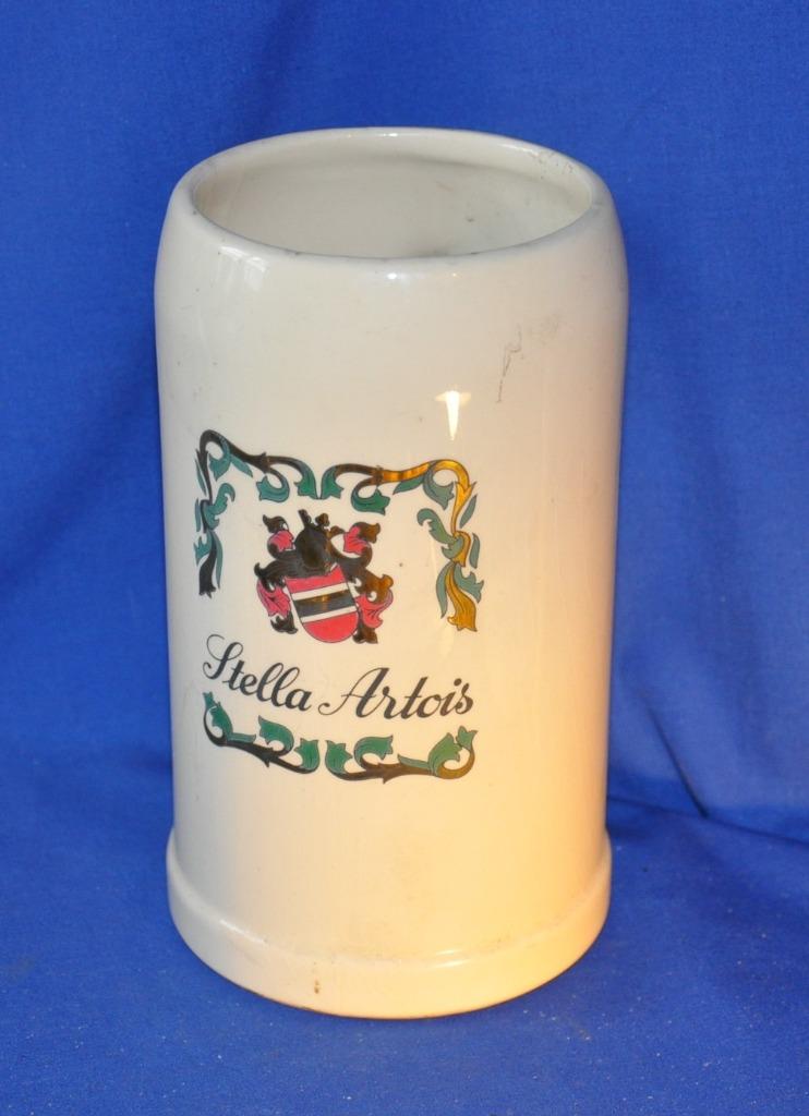 chope en faience stella artois 1 litre, Collections, Enlèvement ou Envoi, Utilisé, Chope(s), Stella Artois
