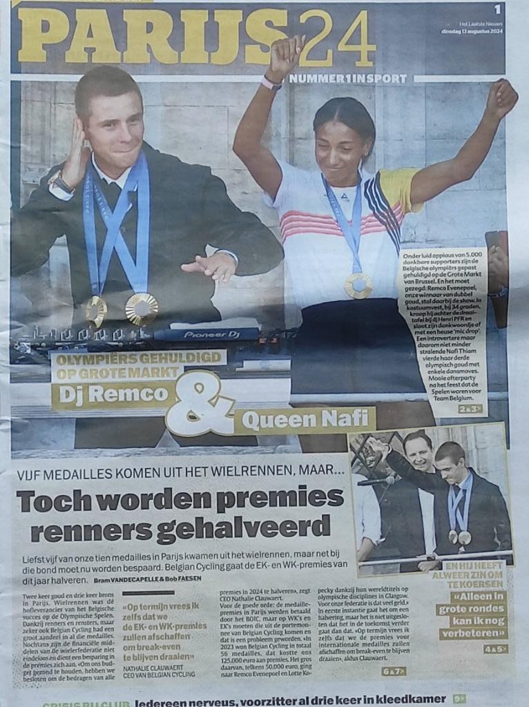 Parijs OS 2024 Olympiërs gehuldigd op grote markt Brussel, Tickets & Billets, Événements & Festivals