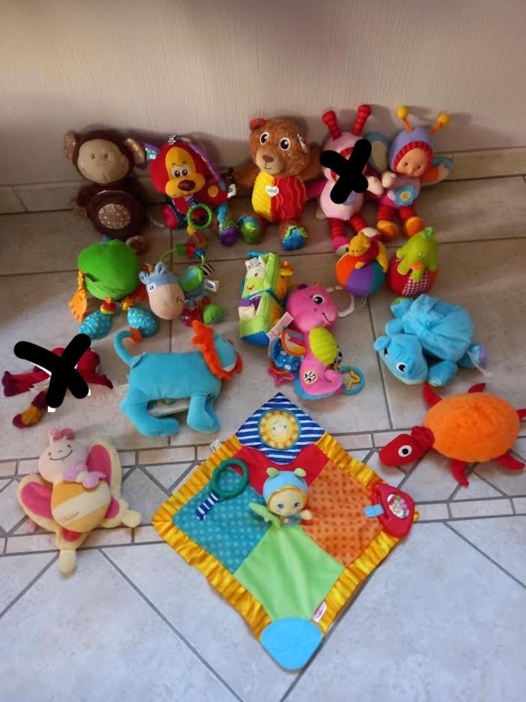 babyspeelgoed lilliputiens, lamaze , playgro en...., Kinderen en Baby's, Ophalen of Verzenden, Zo goed als nieuw, Rammelaar