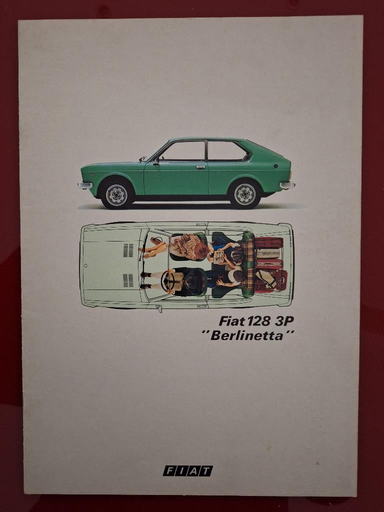 Fiat 128 3P berliinetta 1978 brochure, Enlèvement ou Envoi, Utilisé, Autres marques