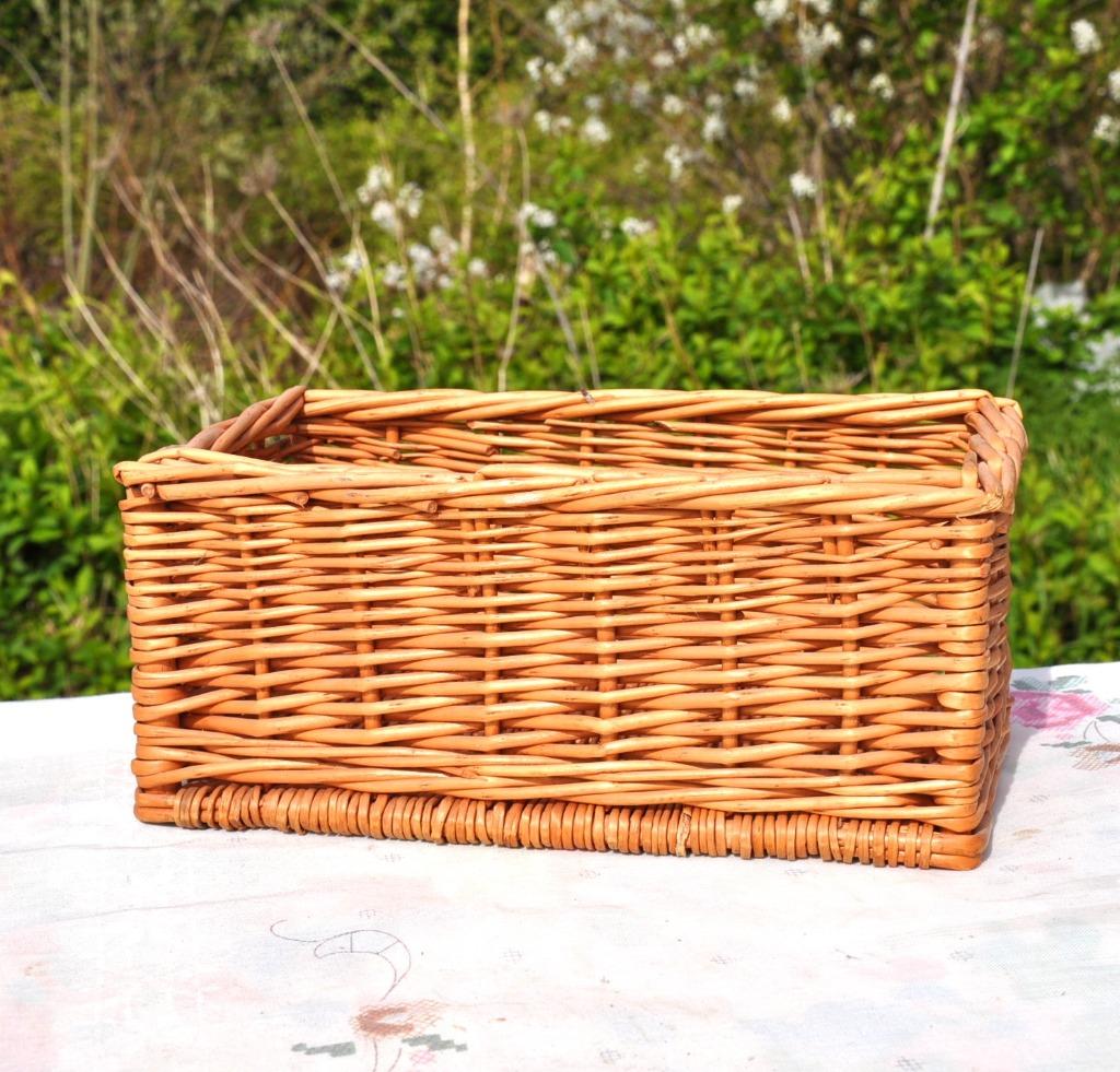 panier rectangulaire pour rangement 24x14x10, Enlèvement ou Envoi, Osier, Comme neuf, Panier