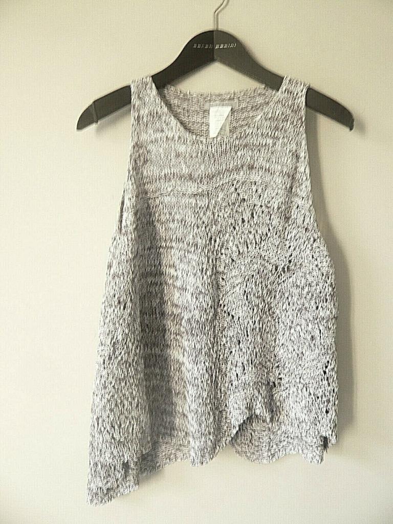 Pull asymétrique gris et blanc ample neuf Sarah Pacini, Sarah pacini, Enlèvement ou Envoi, Neuf, Blanc