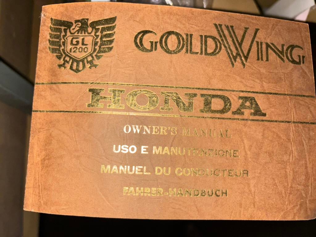 Owner’s manual Honda Goldwing GL1200, Motos, Enlèvement ou Envoi, Honda