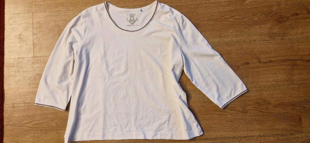 T-shirt, Ophalen of Verzenden, Gedragen, Maat 42/44 (L), Wit