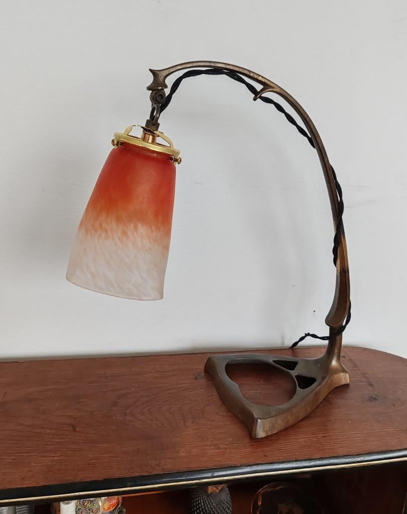 Charles Schneider Frankrijk antieke Art Nouveau-lamp uit de, Antiek en Kunst, Antiek | Verlichting, Ophalen