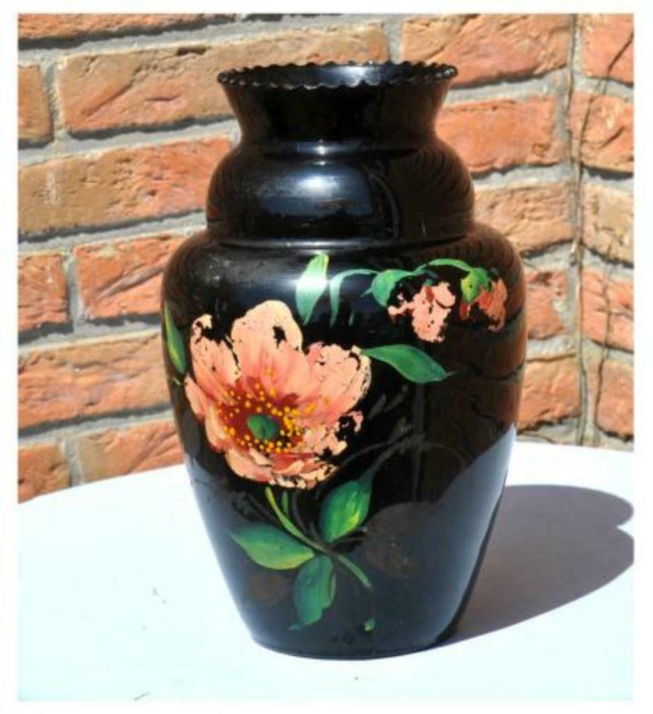 §grand vase boom/havre motif abîmé, Enlèvement ou Envoi