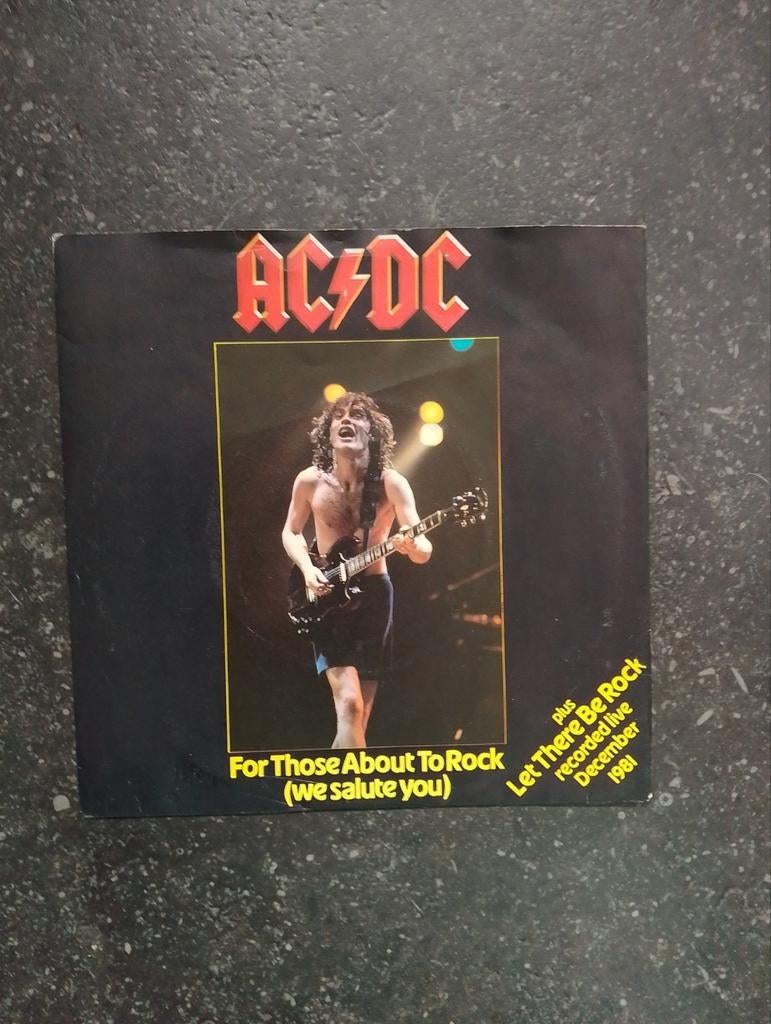 AC/DC - For those about to Rock ( Live december 1981) UK, Cd's en Dvd's, Vinyl Singles, Ophalen of Verzenden, Zo goed als nieuw